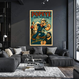 Cartoon Sailor Adventure: Vintage Pop Culture Poster