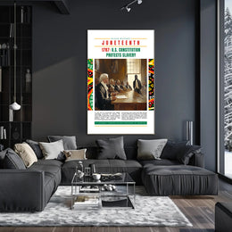 Black History and Constitution Educational Poster
