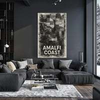 Amalfi Coast Poster Wall Art Coastal Decor Scenic Print