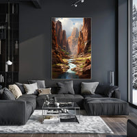 Majestic Canyon Landscape Poster