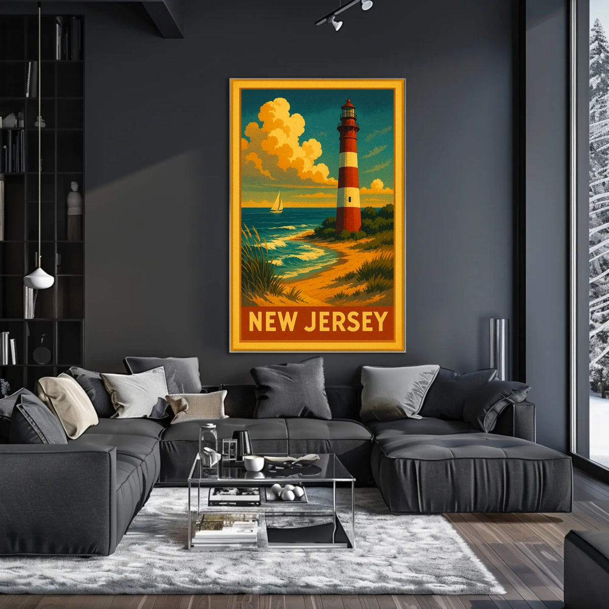 New Jersey Coastal Lighthouse Poster