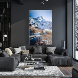 Majestic Mountain Trek Poster