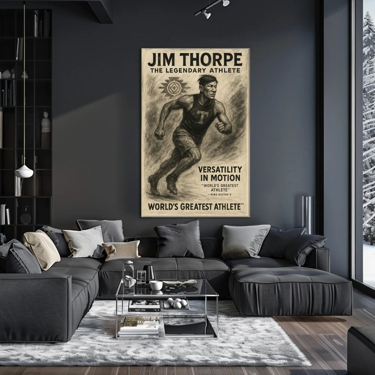 Jim Thorpe The Legendary Athlete Poster