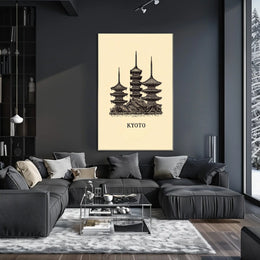 Kyoto Pagodas Poster