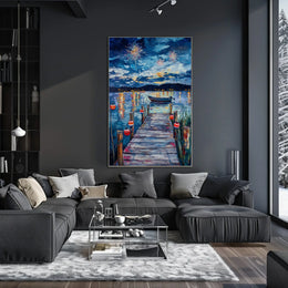 peaceful lakeside Poster