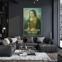 Saint Gertrude The Great Poster