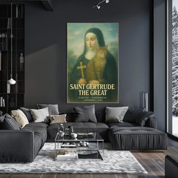 Saint Gertrude The Great Poster
