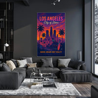 Los Angeles Dreamscape: Enchanting Cityscape Urban or Cityscape Poster
