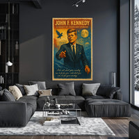 Visionary Leader Vintage Patriotic Art Poster Print