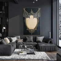 Gothic Bat Frame Poster