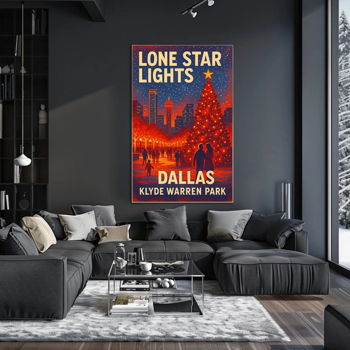 Lone Star Lights at Klyde Warren Park Poster