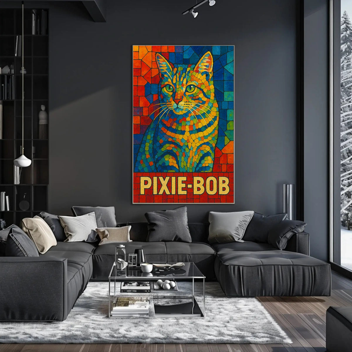 Pixie-Bob Cat Art Poster