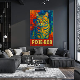 Pixie-Bob Cat Art Poster