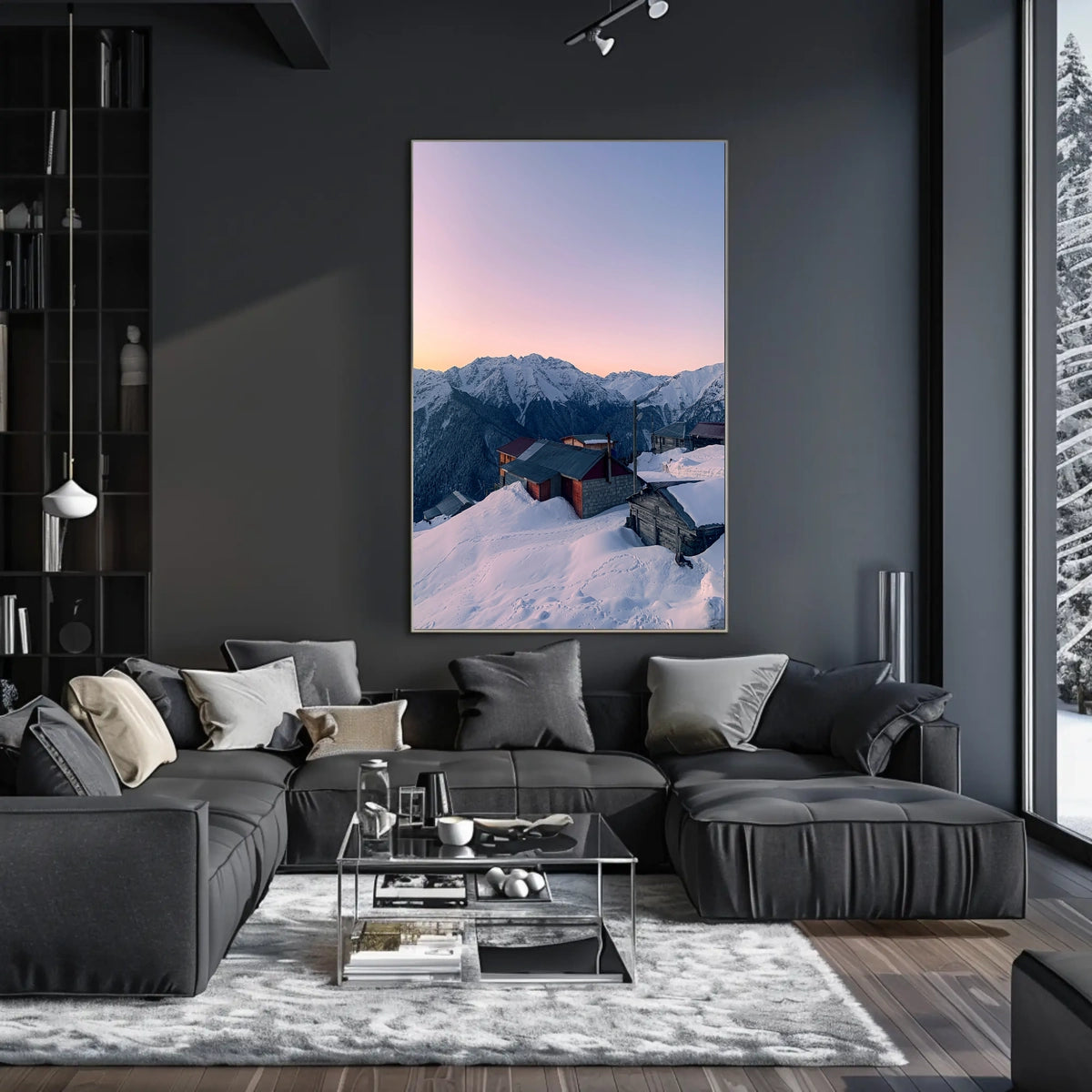 Mountain Serenity At Dusk Poster