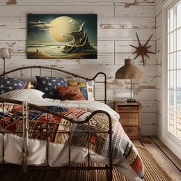 Otherworldly Fantasy Beach Scene Surrealistic Fantasy or Mythology Poster