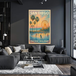 San Diego Pacific Holiday Poster