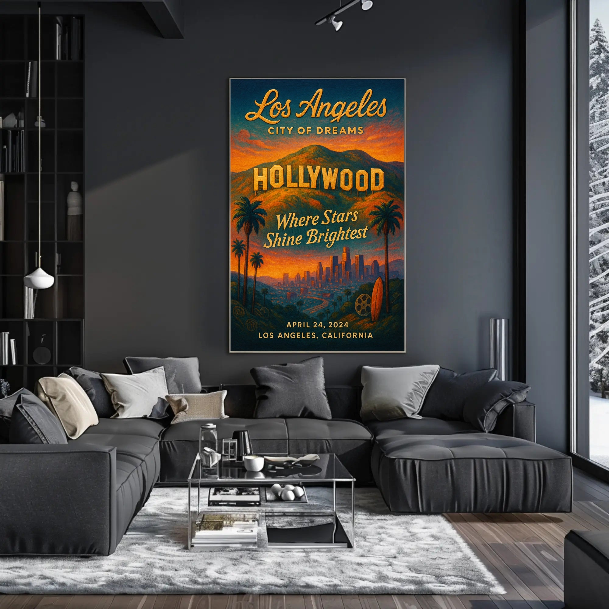 Los Angeles Dreamscape April 2024 Urban or Cityscape Poster