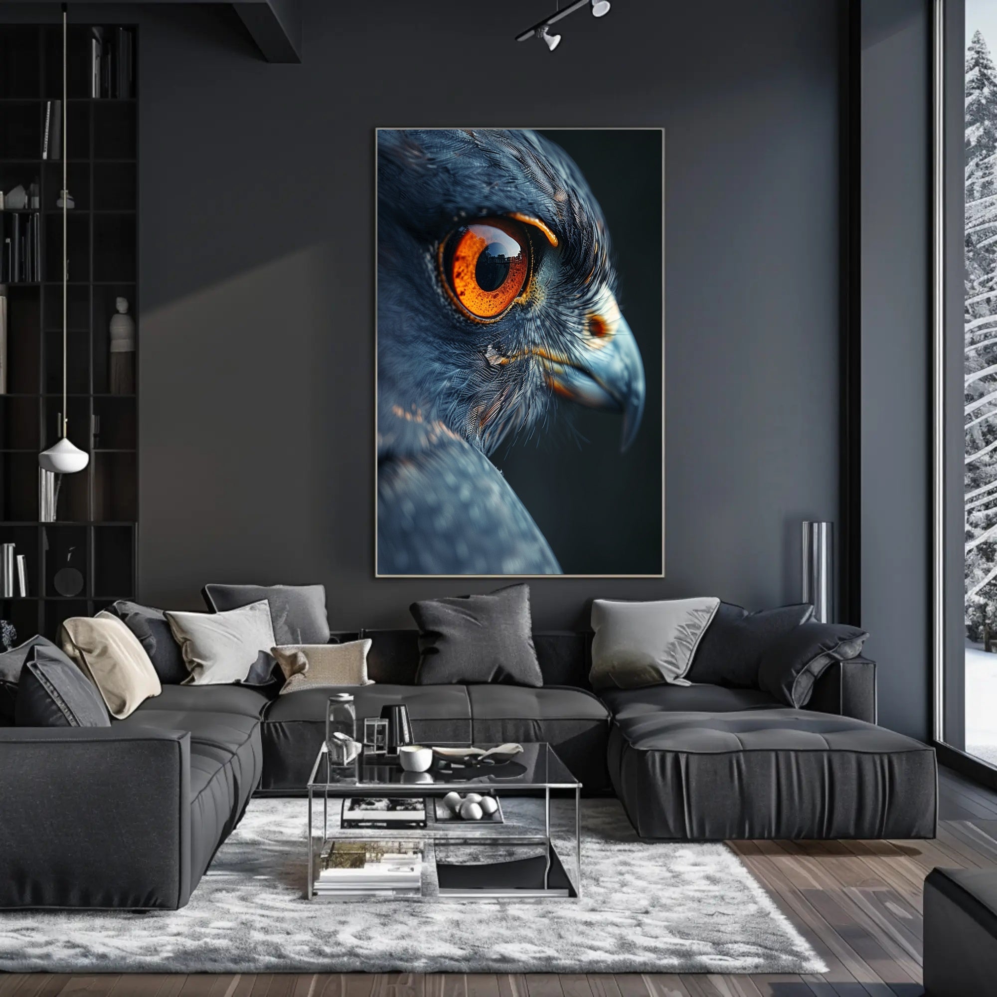 Majestic Eagle Eye Close-Up Animal Poster PosterGoat
