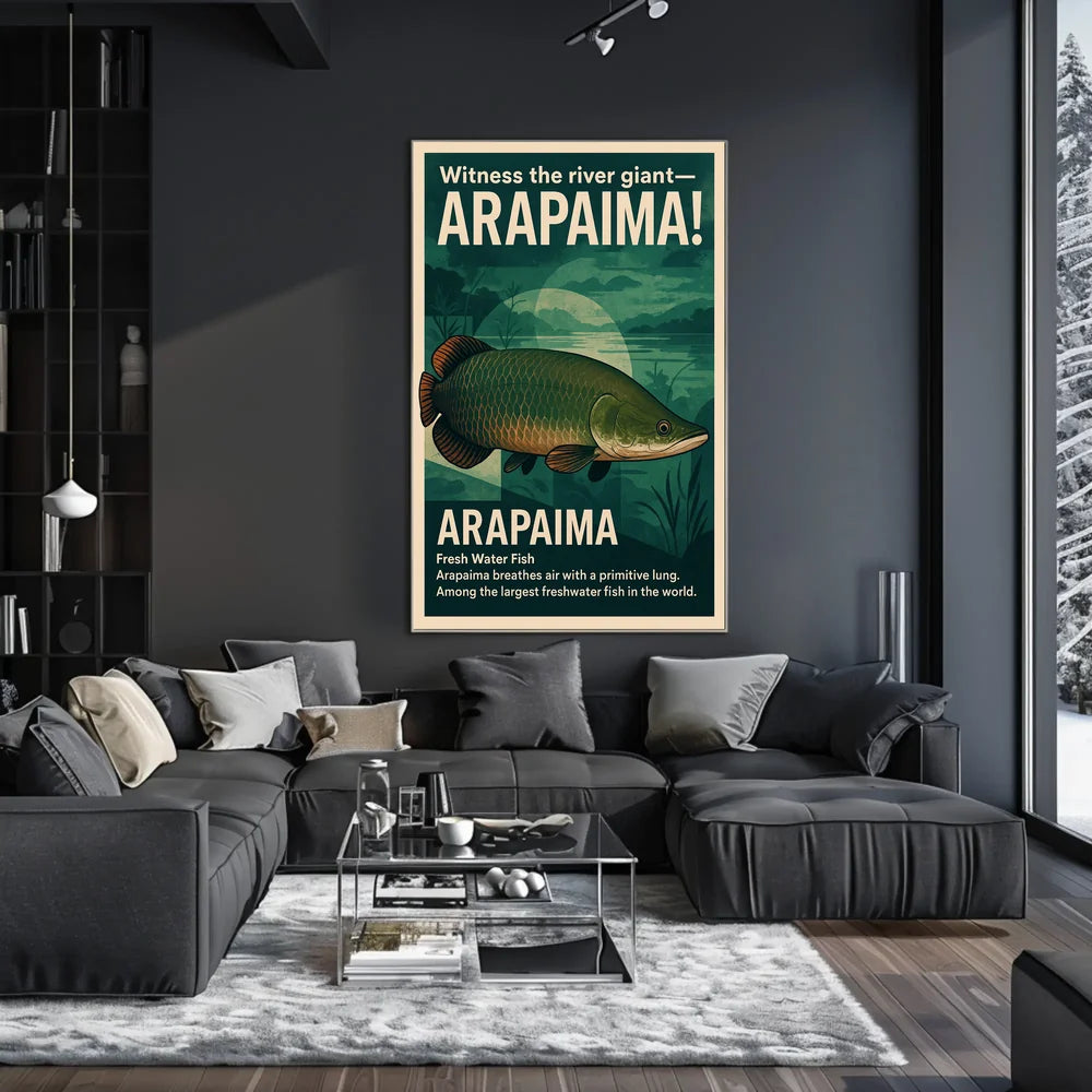 Arapaima: Amazon's Air-Breathing Giant Fish Poster