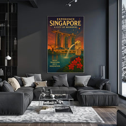 Experience Singapore A City of Wonders Poster