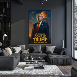 Trump Cosmic Visionary Collector Futurism Poster
