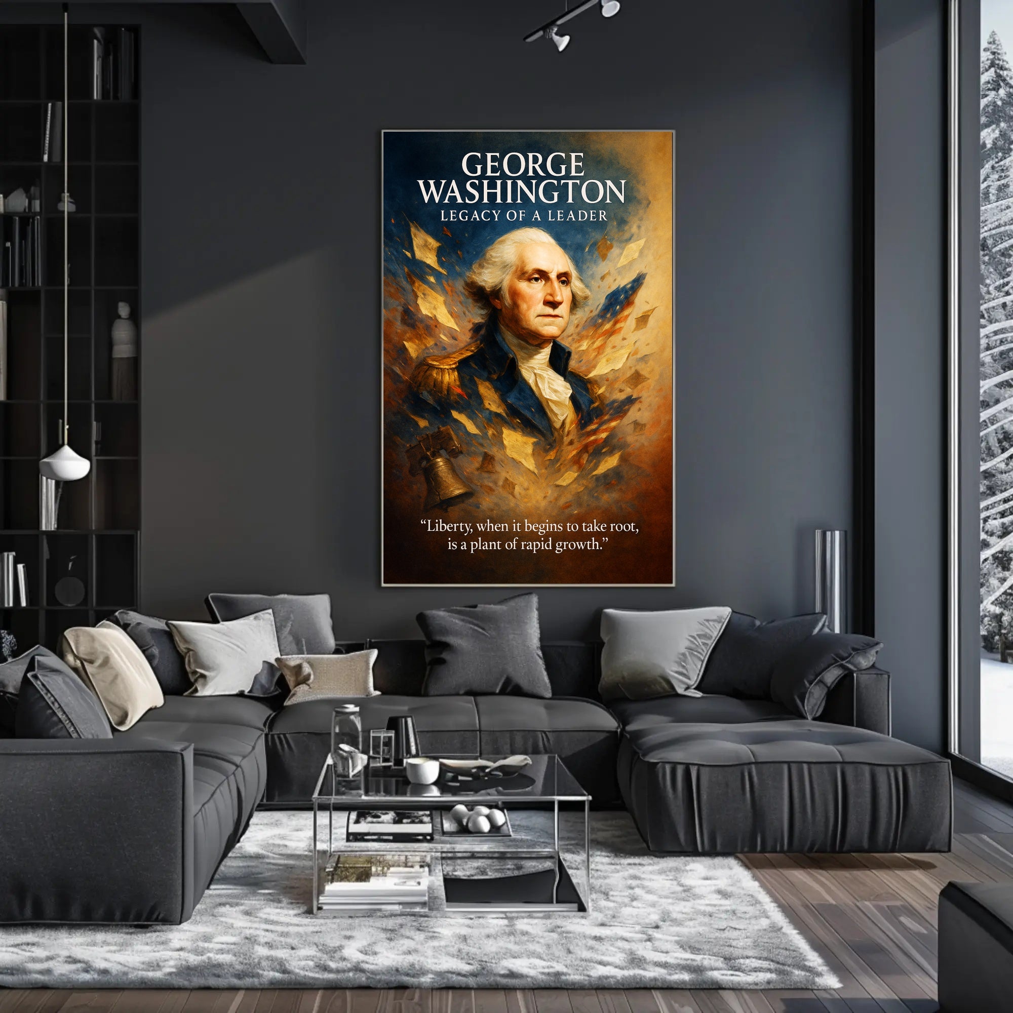 George Washington Legacy of a Leader Poster PosterGoat