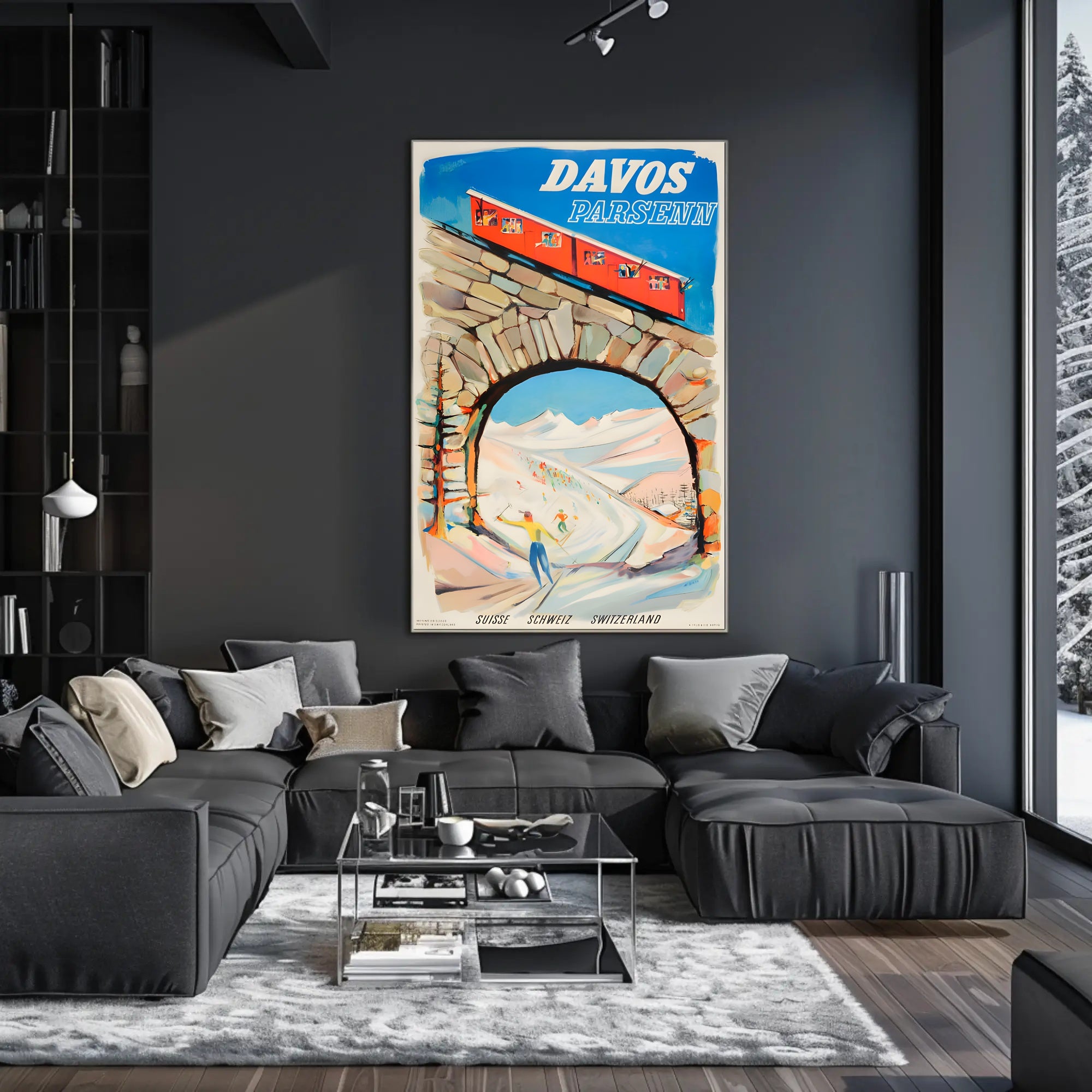 Davos Parsenn Ski Resort Poster PosterGoat