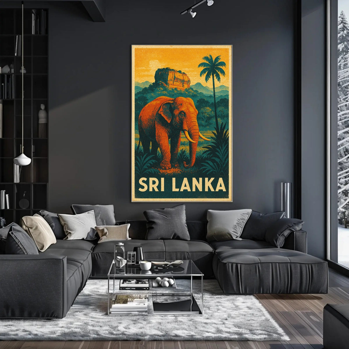 Sri Lanka Wildlife Poster