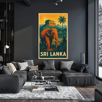 Sri Lanka Wildlife Poster