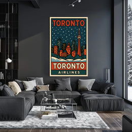Toronto Skyline Travel Poster