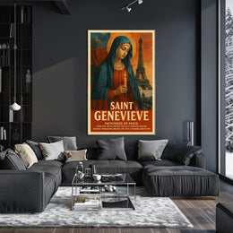 Saint Genevieve Patroness Of Paris Poster