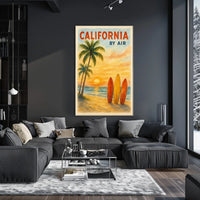 California by Air Poster