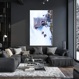 Winter Serenity From Above Poster