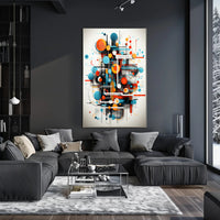 Abstract Geometric Symphony Abstract Poster PosterGoat
