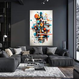 Abstract Geometric Symphony Abstract Poster PosterGoat
