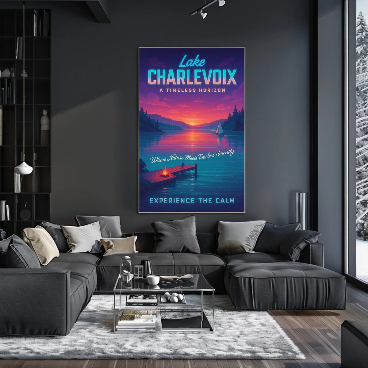 Lake Charlevoix A Timeless Horizon Poster