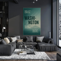 Washington A Tribute To The Evergreen Poster