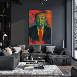 Pop-Art Statue of Liberty Political Propaganda Poster