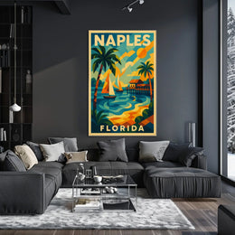 Naples Florida A Tropical Paradise Poster Wall Art
