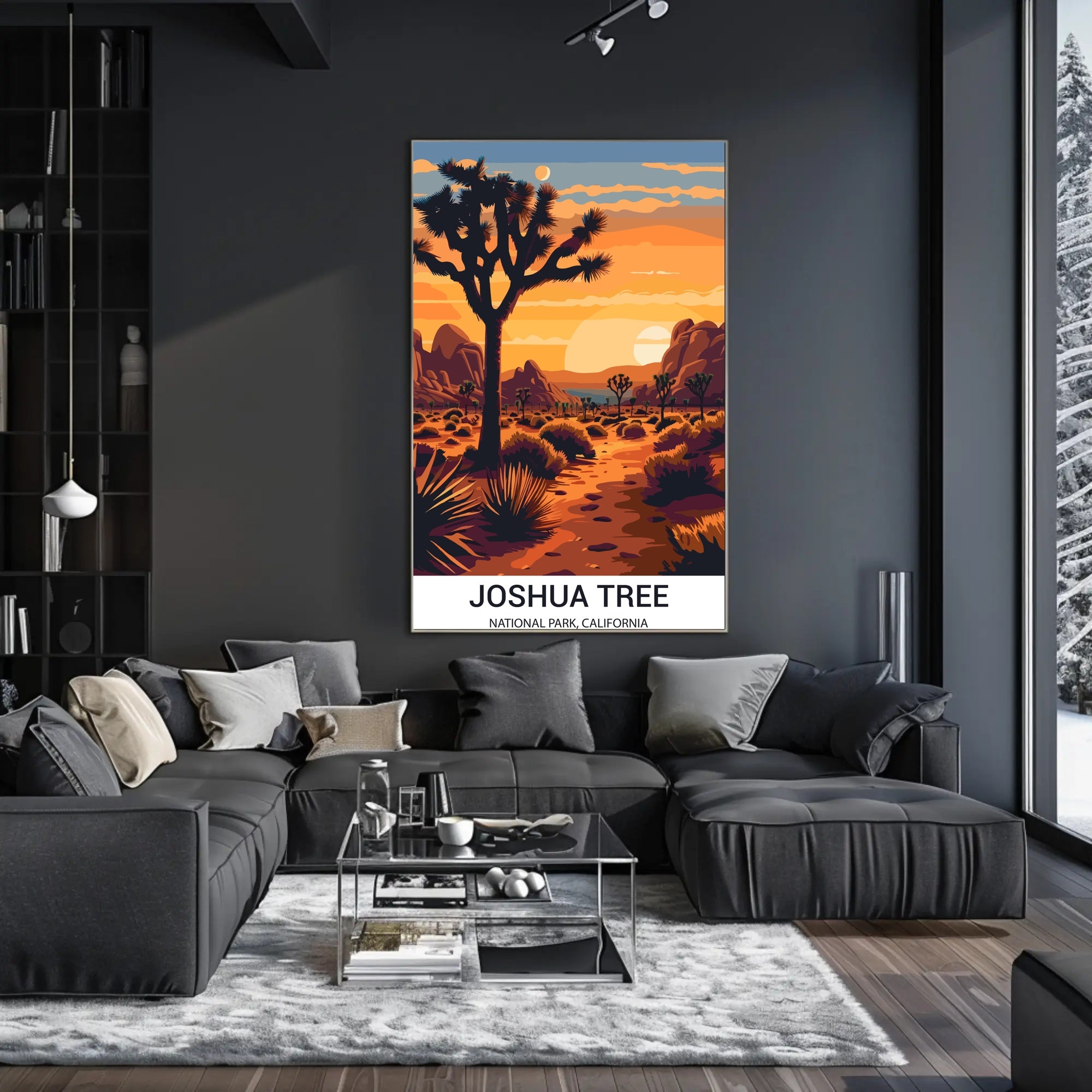 Joshua Tree National Park Vintage Travel Poster