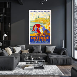 Ostende Queen Of The Beaches Poster