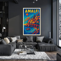 Amalfi Coast Vibrance Poster