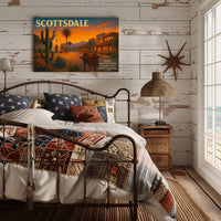 Scottsdale Desert Charm Travel Poster Print