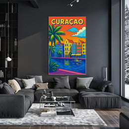 Vibrant Curaçao Poster