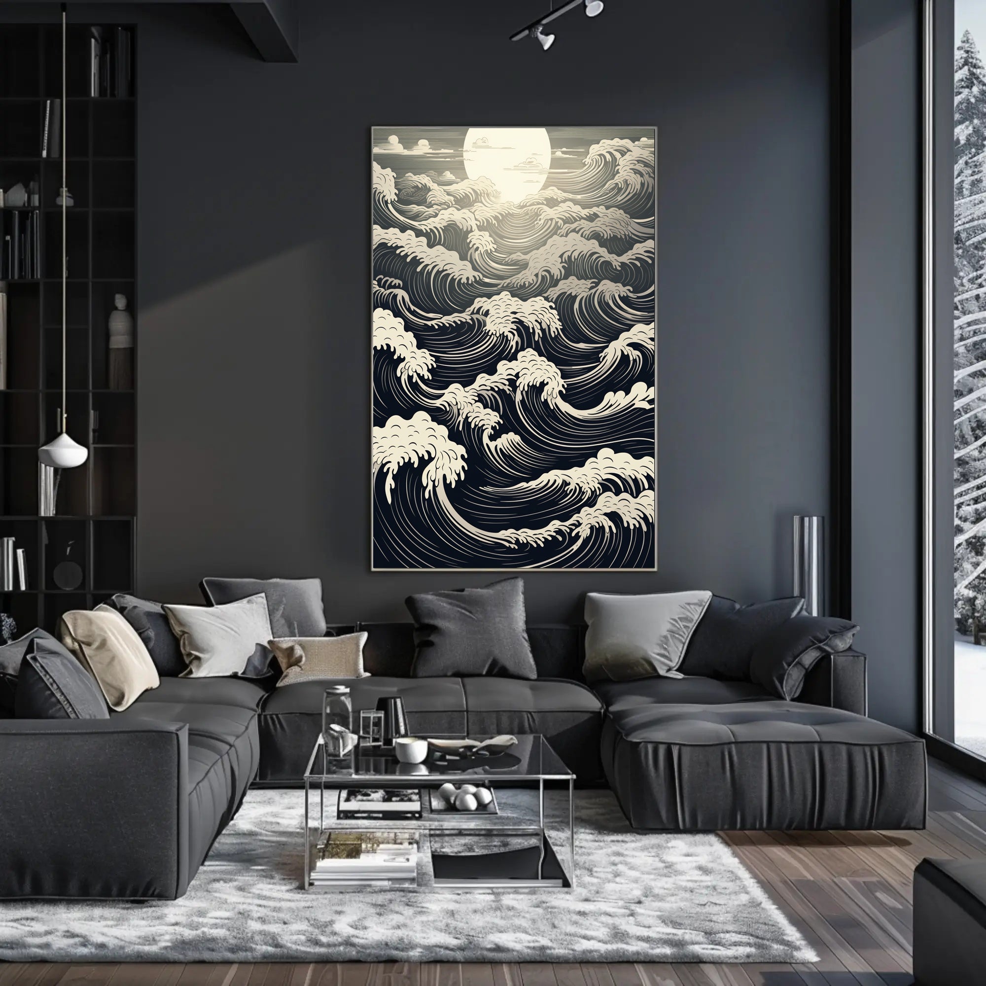 Moonlit Waves Poster PosterGoat