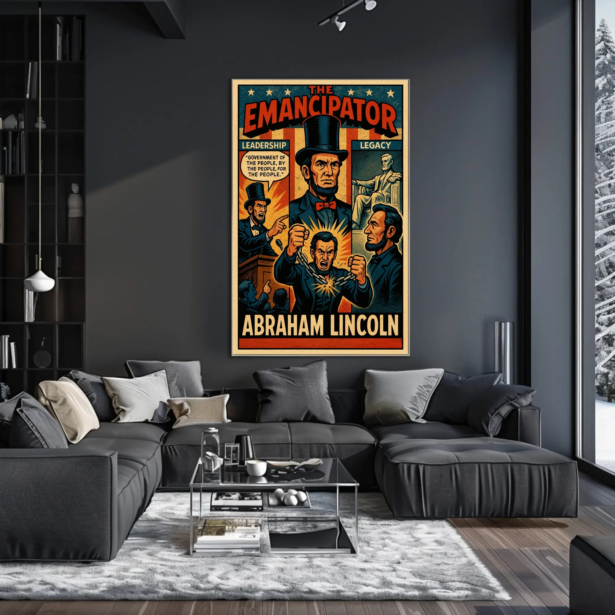 Abraham Lincoln The Emancipator Poster PosterGoat