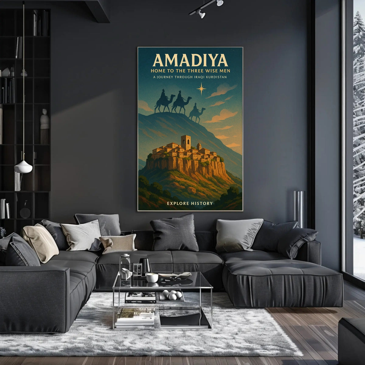 Amadiya Home to the Three Wise Men Poster