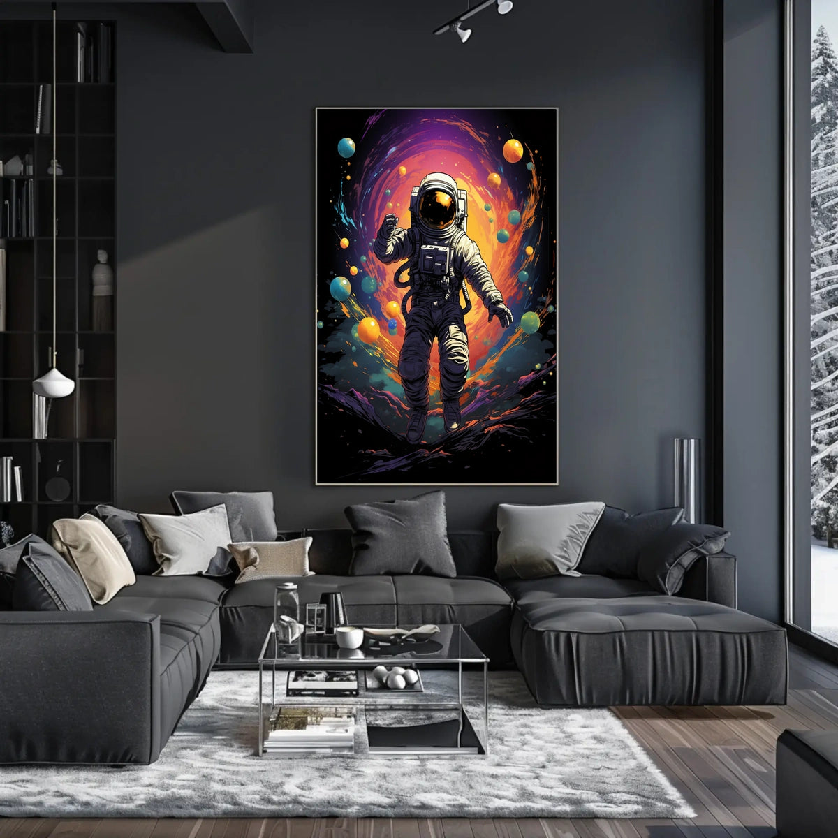 Cosmic Odyssey Astronaut Art Surrealism Dreamers Poster