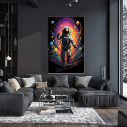 Cosmic Odyssey Astronaut Art Surrealism Dreamers Poster