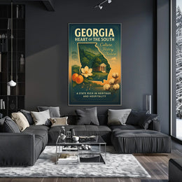 Georgia Heart Of The South Poster